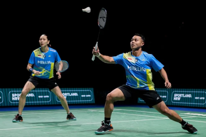 
					Pertarungan Sengit 3 Gim, Rehan/Gloria ke Final German Open 2025!