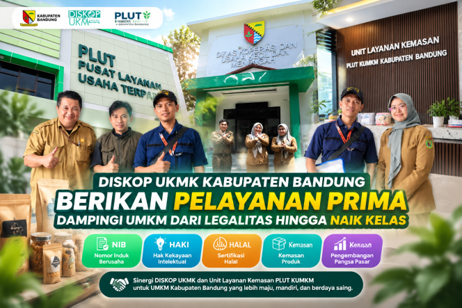 
					DISKOP UKMK KABUPATEN BANDUNG BERIKAN PELAYANAN PRIMA, DAMPINGI UMKM DARI LEGALITAS HINGGA NAIK KELAS